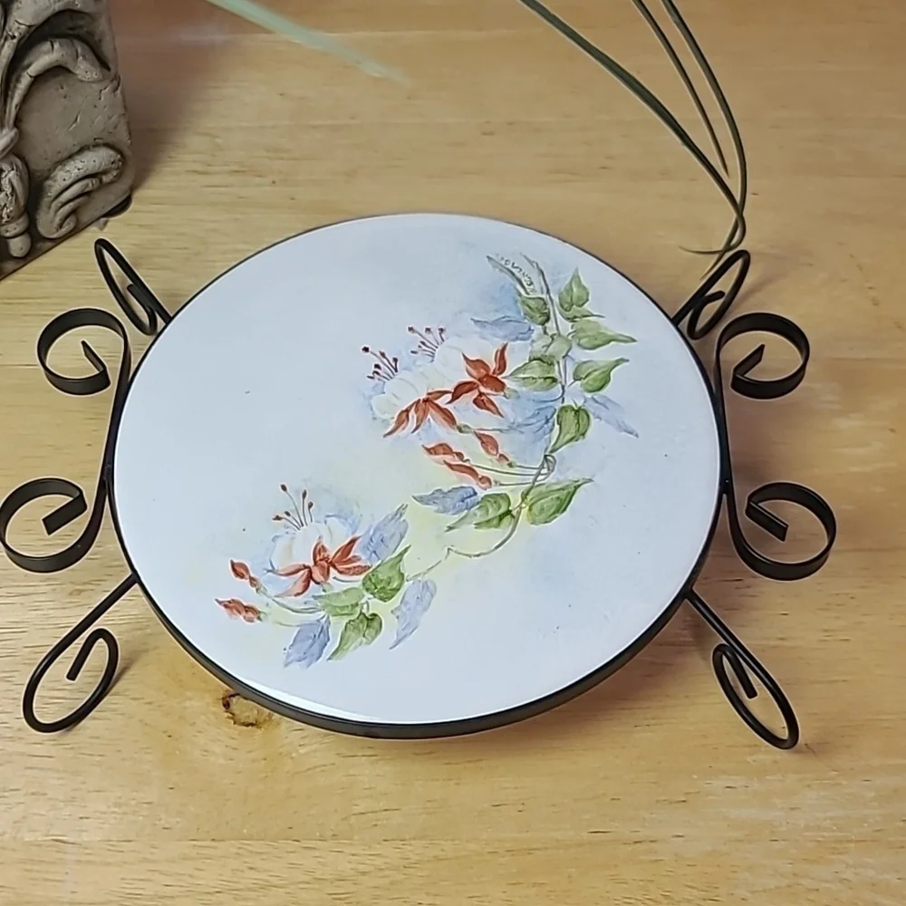 Vintage wire wrapped trivet